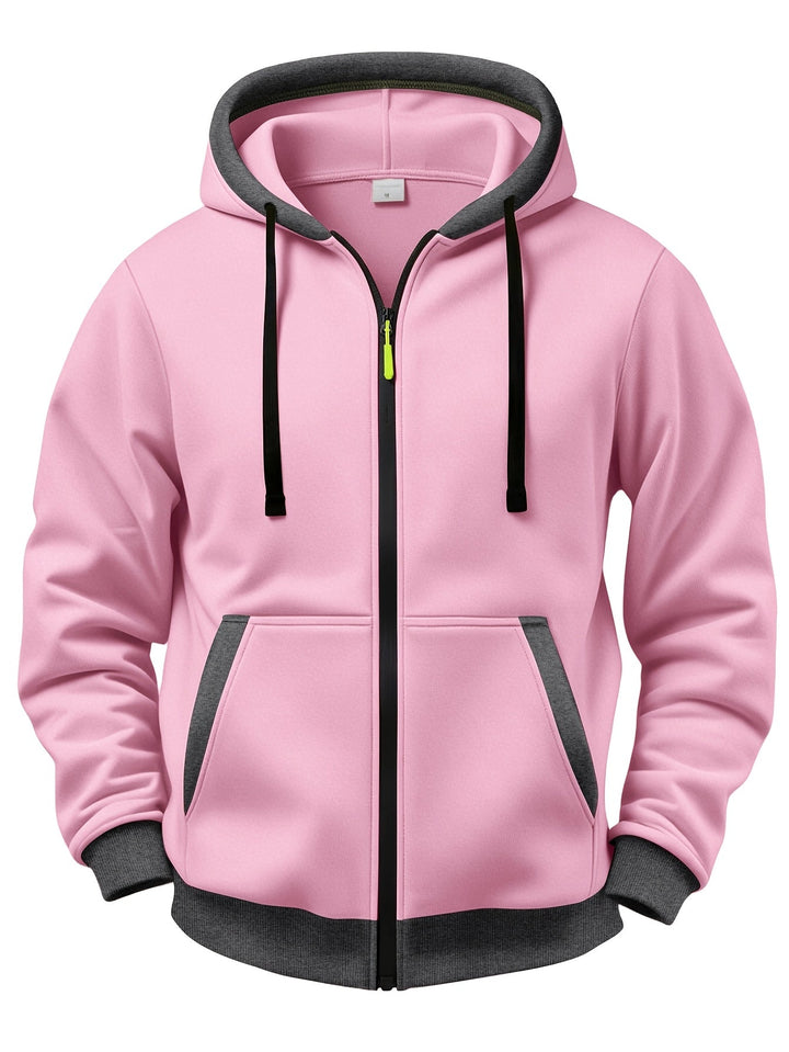Fiothyview - Casual Long Sleeve Winter Hooded With Zipper