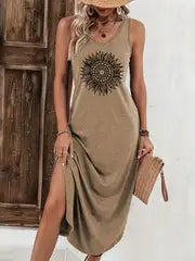 Brandy - Stylish Sleevless Maxi Dress