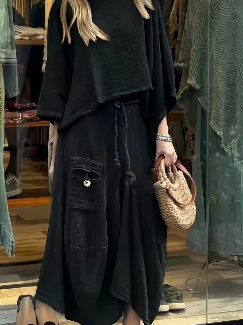 Phonsen - Premium Top And Skirt Set