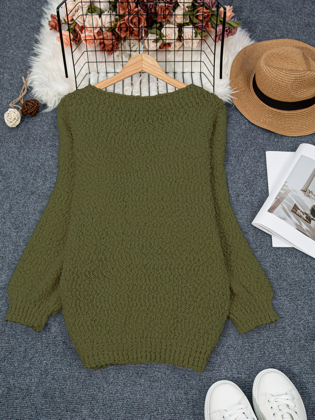 Jeannette - Round Neck Long Sleeve Sweater
