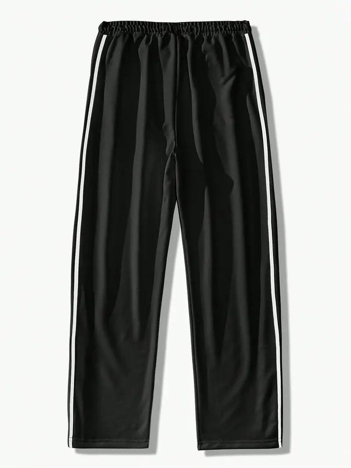 Mendis - Casual Sport Straight-Leg Pant With Snap Button
