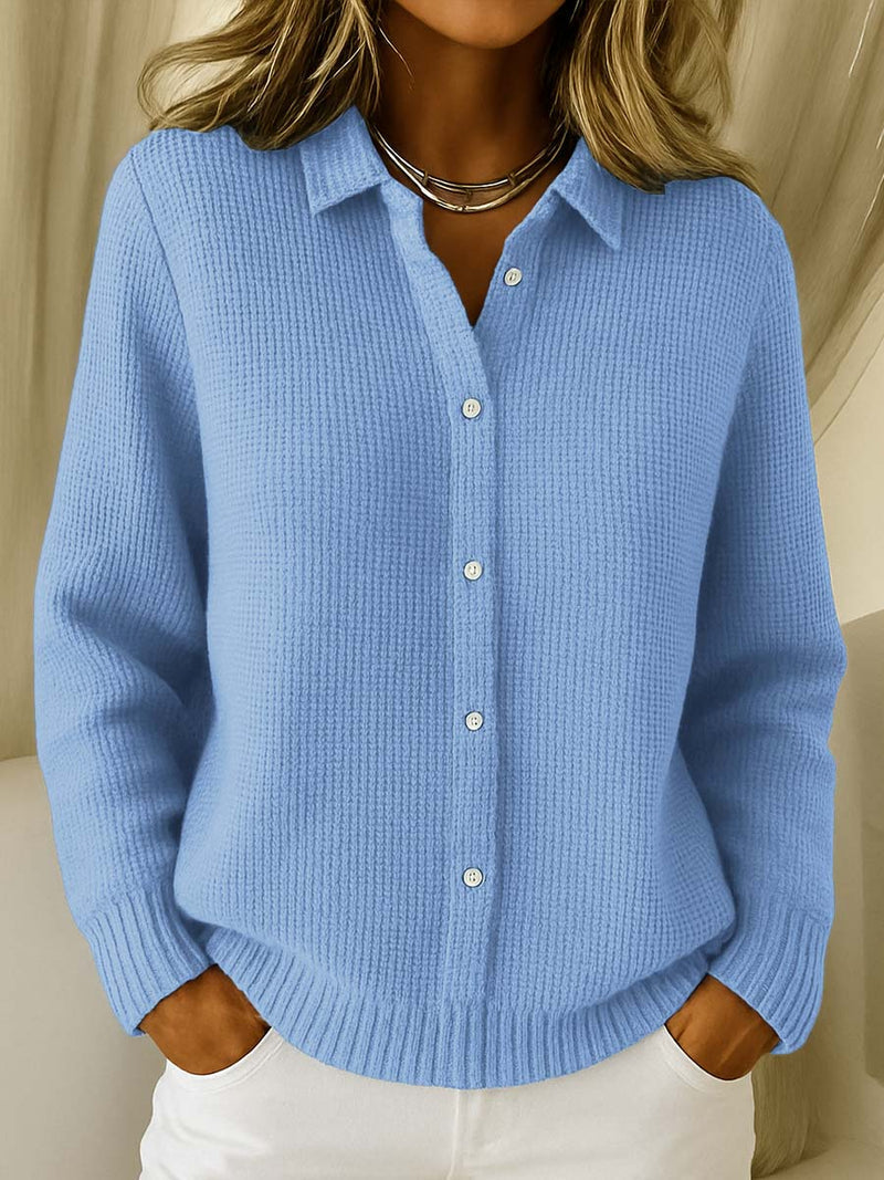 Miruna - Classic Button-down Knitted Shirt