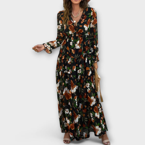 Vanna - Elegant Long Sleeve Dress