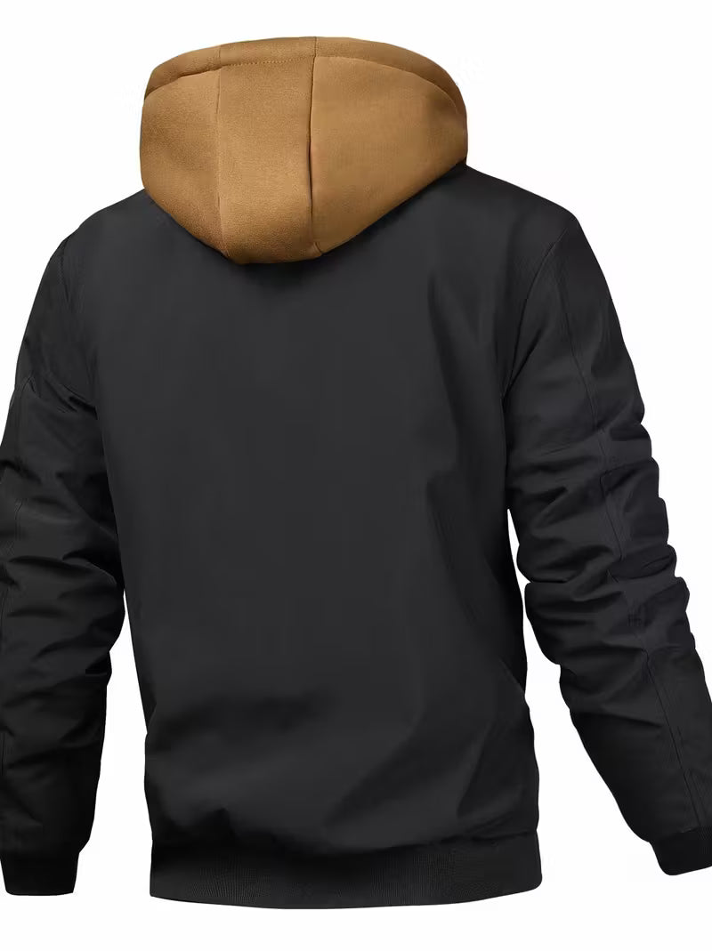 Sylvain - Hooded Air Force Jacket With Zipper