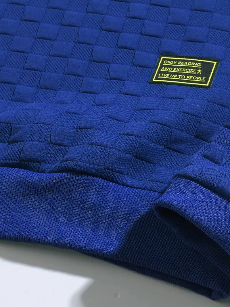 Lister - Casual Long Sleeve Checkered Sweater