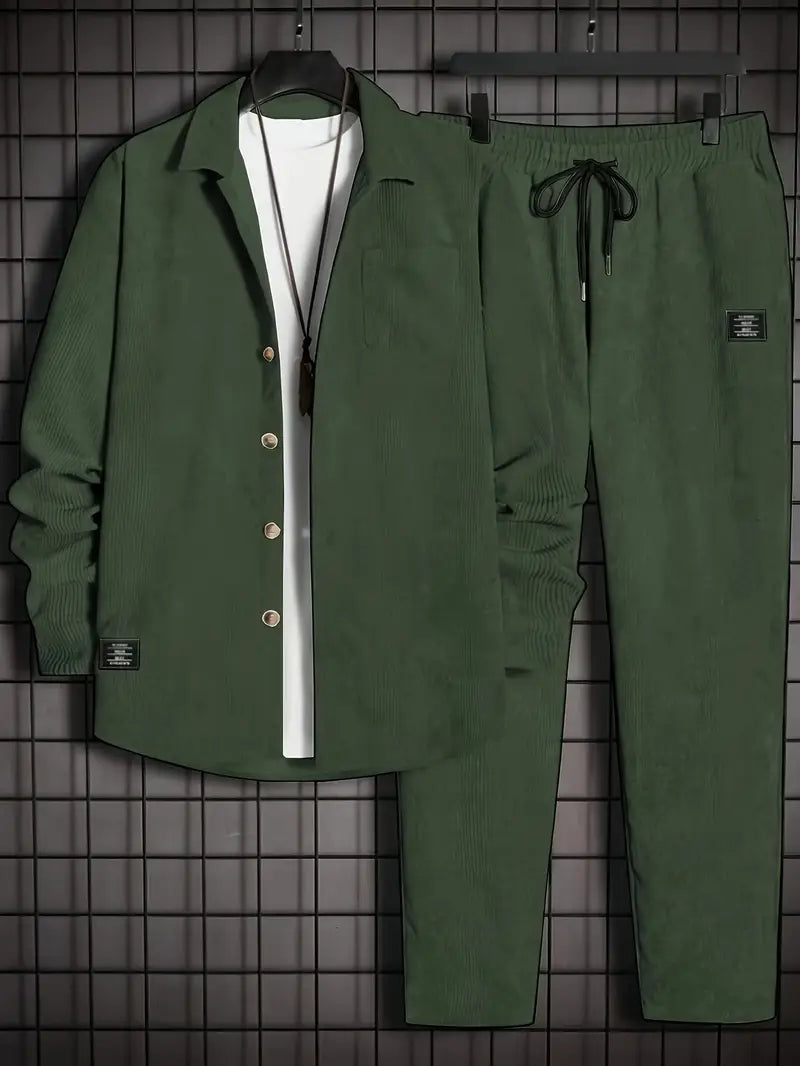 Podolak - Autumn And Winter Long Sleeved Shirt With Loose Trousers