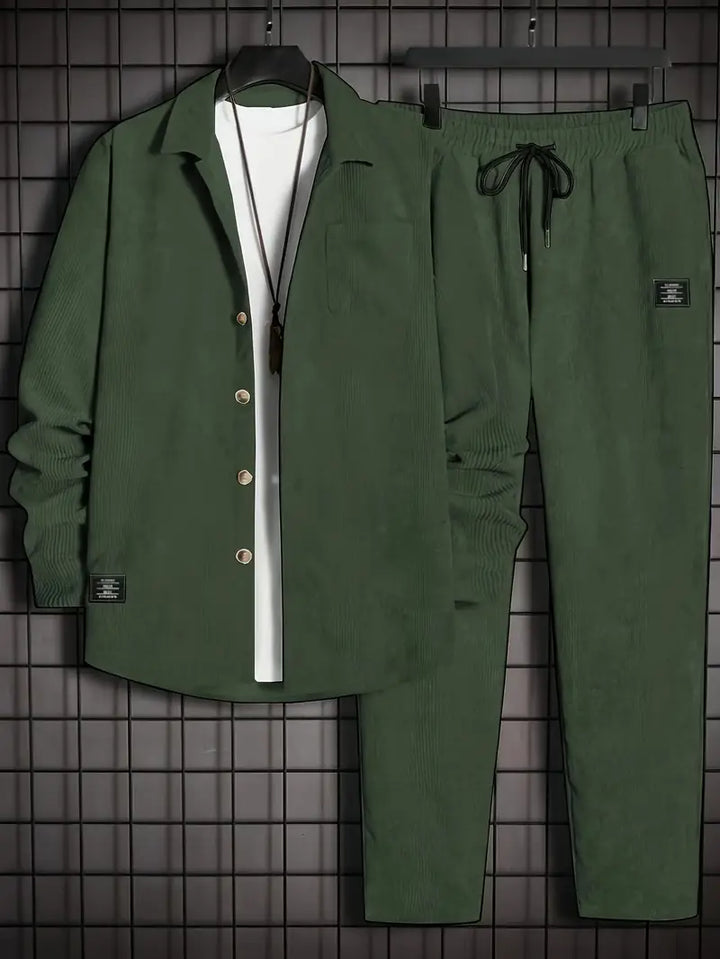 Podolak - Autumn And Winter Long Sleeved Shirt With Loose Trousers