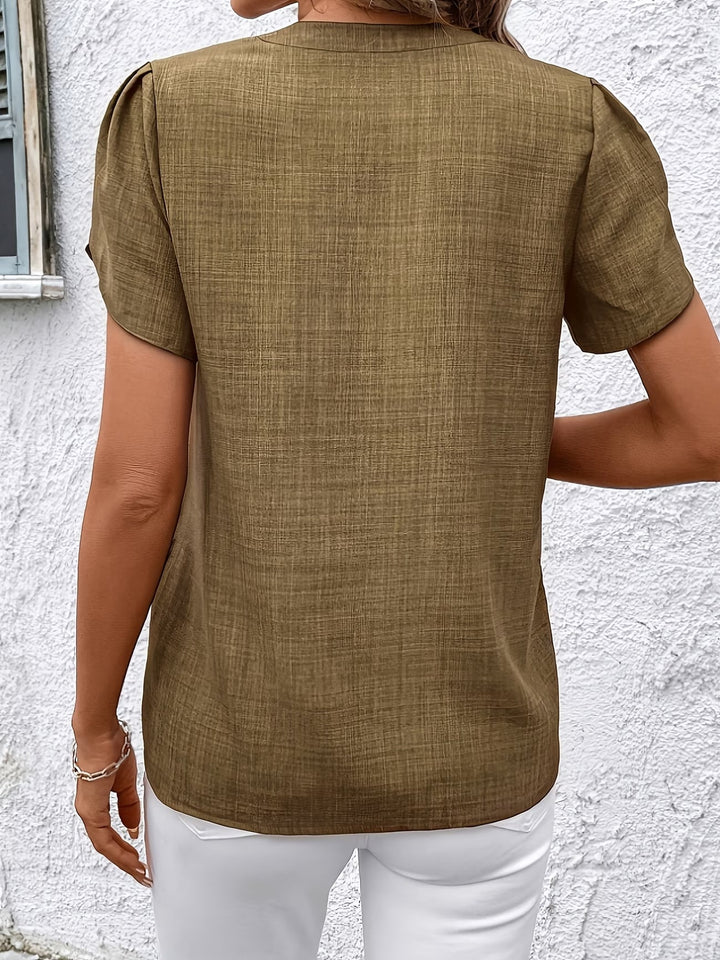 Kacey - Short Sleeve V-Neck Shirt