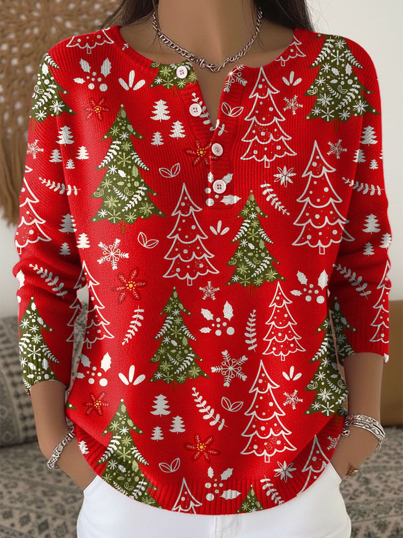 Nocchi - Christmas Sweater With Buttons