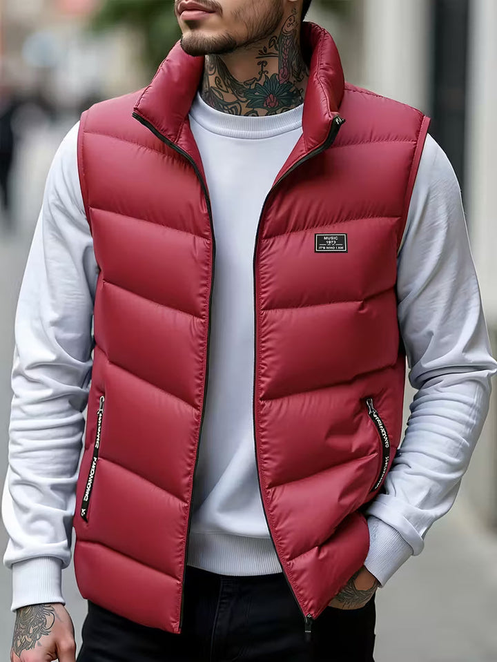 Amaury - Casual Zip-Up Puffer Vest