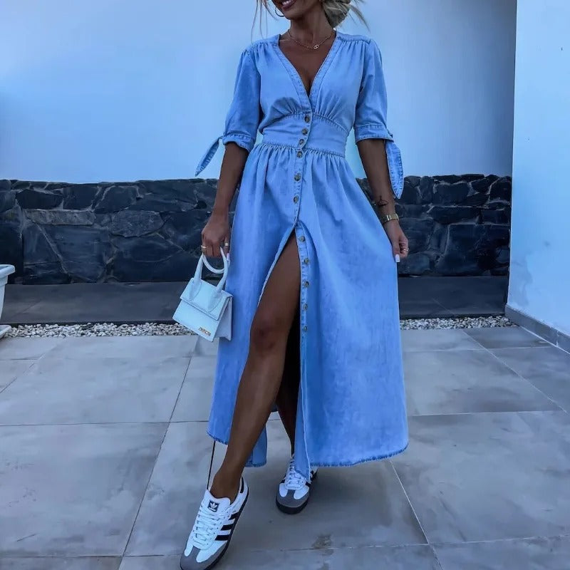 Filina - Radiant Denim Dress