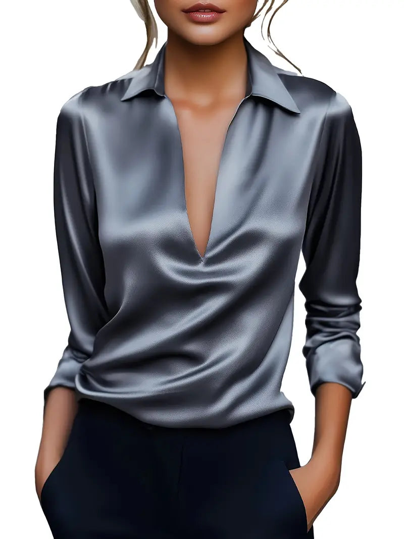 Lianyandra - Premium V-Neck Blouse
