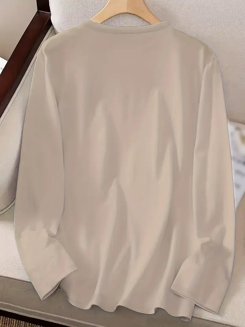 Odalina - Casual Smiley Wink Printed T-Shirt