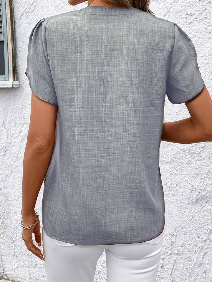 Kacey - Short Sleeve V-Neck Shirt