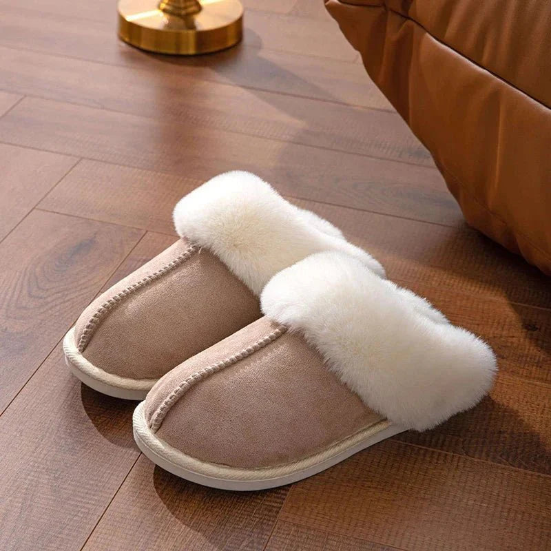 Chioma - Non Slip Fur Slippers For Winter
