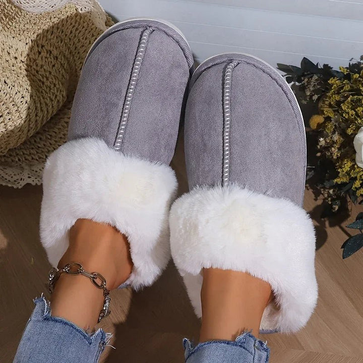 Chioma - Non Slip Fur Slippers For Winter