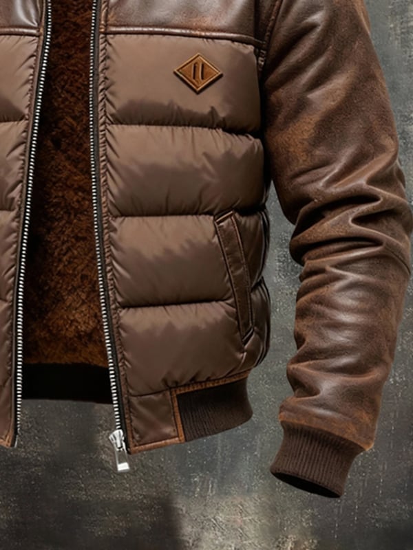 Giorgio - Retro Warm Soft Leather Outdoor Jacket