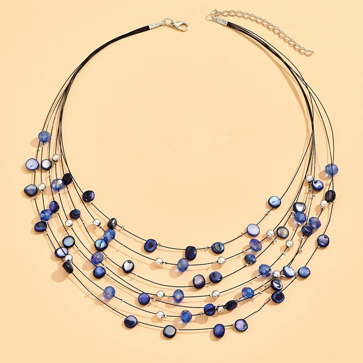 Mabelline - Elegant Bohemian Style Multi-Layer Beaded Necklace