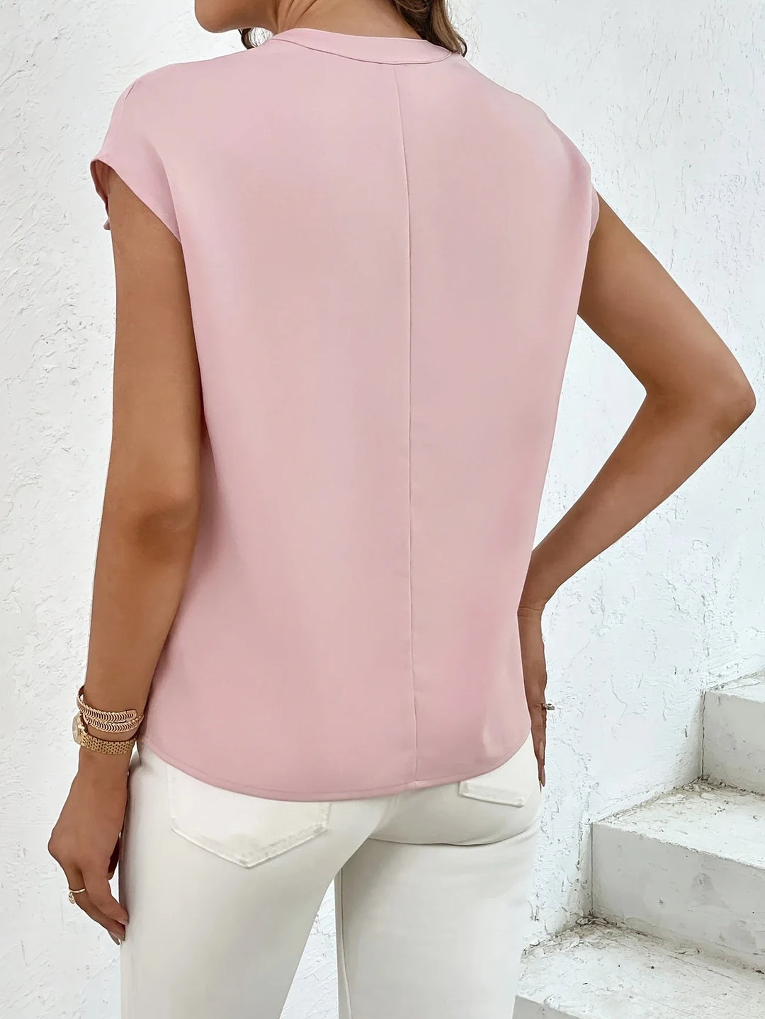 Marquita - Summer Casual Short Sleeve Shirt With Pockets