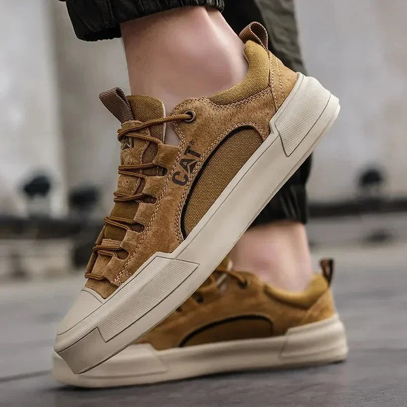 Voltform - Casual Suede Lace Up Sneakers