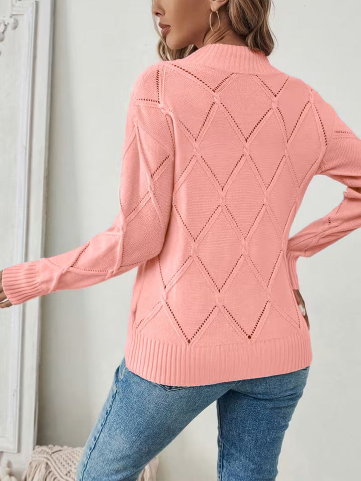 Sireanicia - Round Neck Knitted Sweater