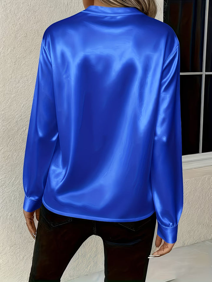 Ronika - Long Sleeve V-Neck Blouse