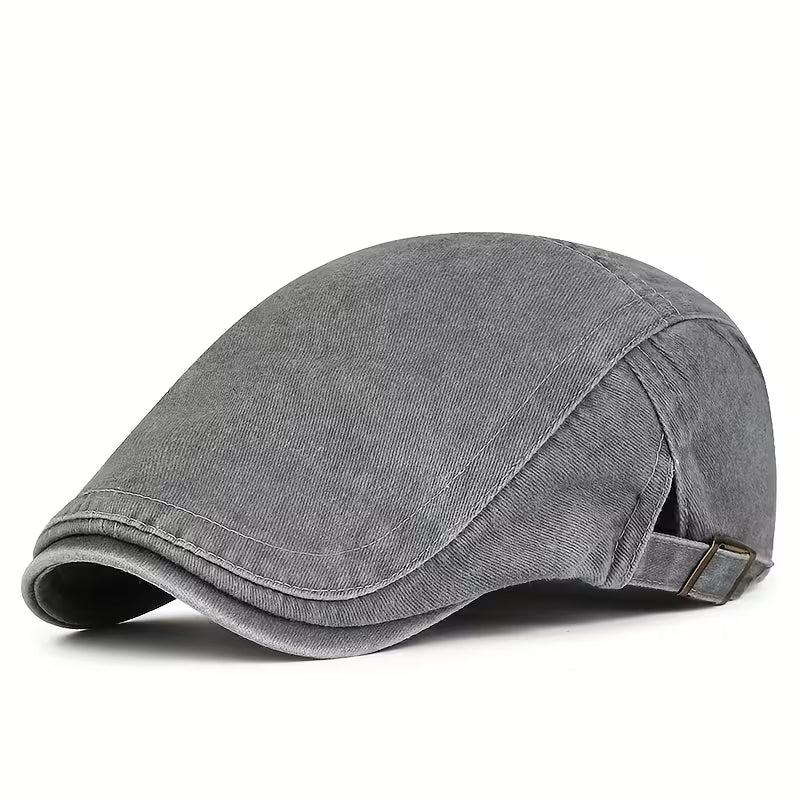 ComfyLuxe - Denim Cap With Adjuastable Buckle