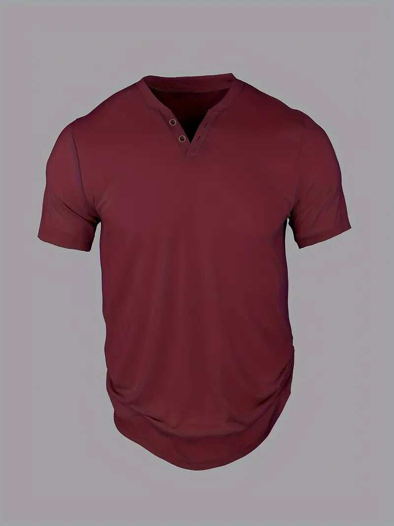 Eligio - Knitted T-Shirt With Button