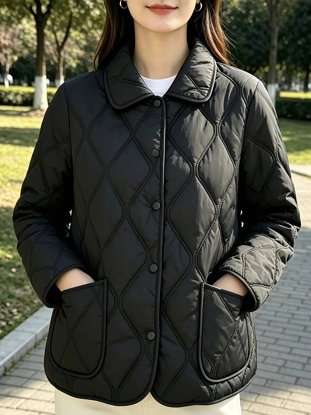 Amalavida - Elegant and Chic Loose Fit Padded Jacket