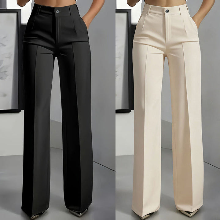 Linaya - High Waisted Suit Trousers
