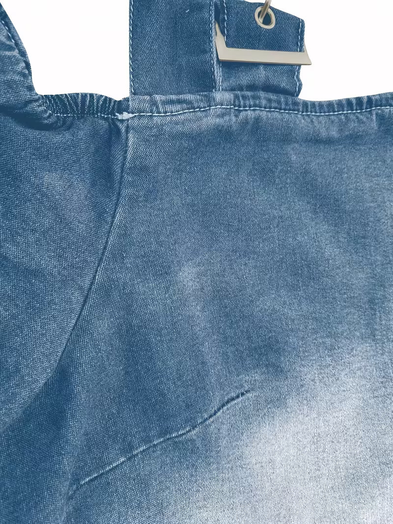 Kenya - Denim Off-Shoulder Short Sleeve Top
