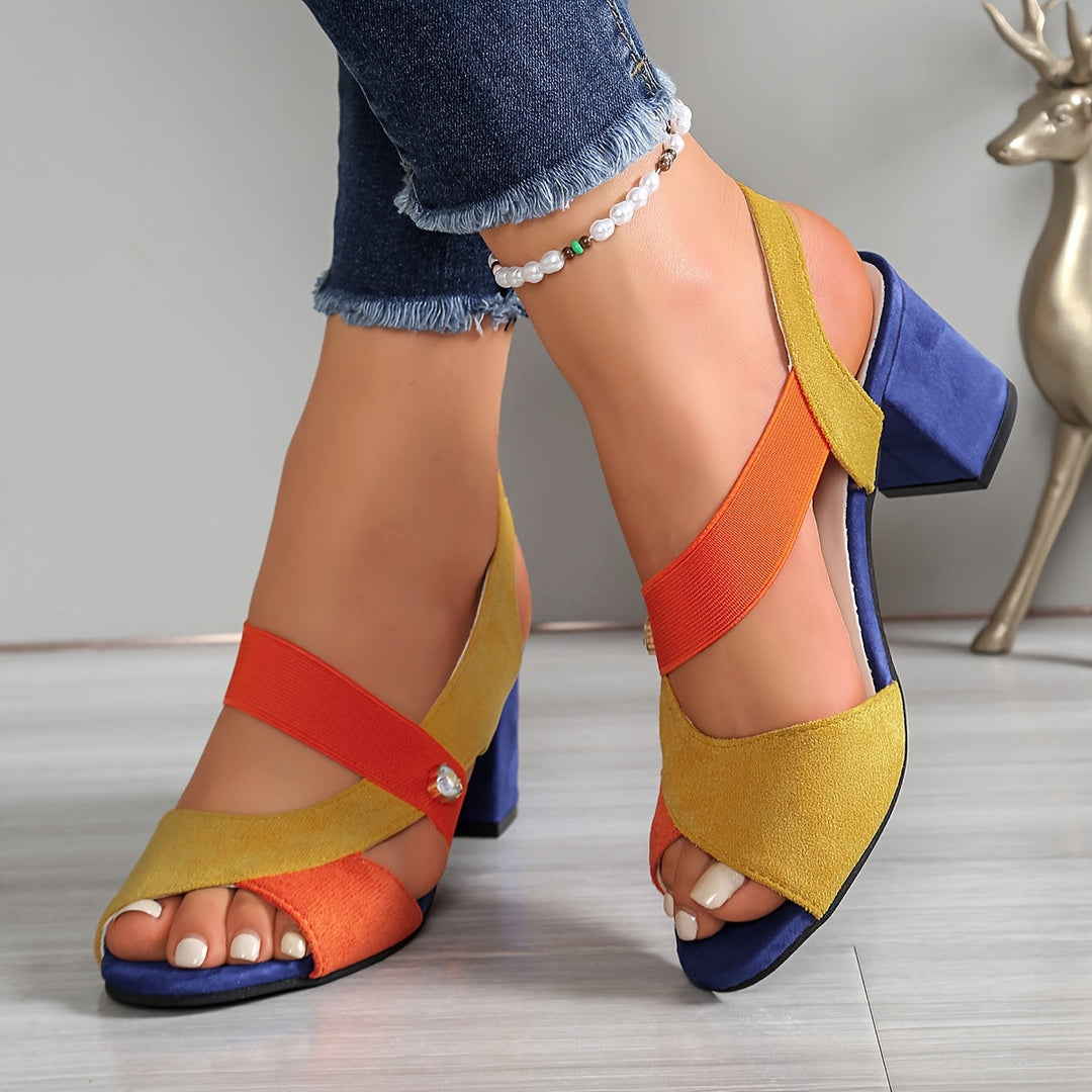 Josien - Comfortable Elastic Strap Sandal