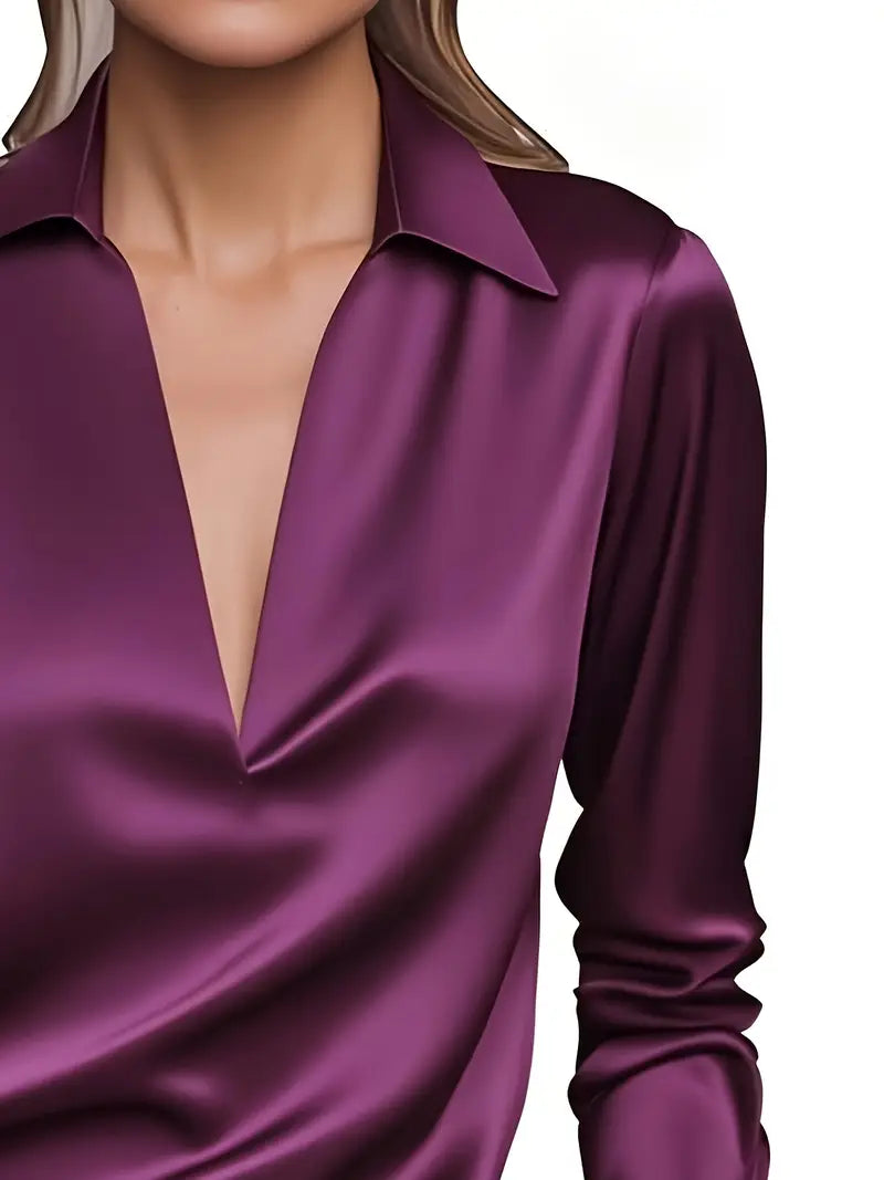 Lianyandra - Premium V-Neck Blouse