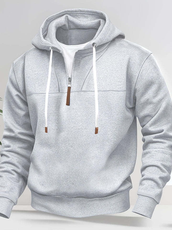 Kolton - Hooded Sweatshirt with Half Zipper