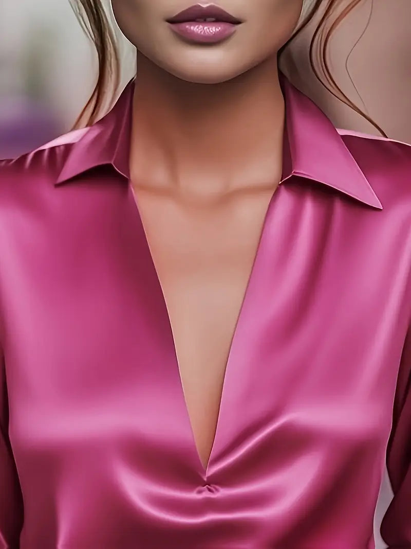 Nadene - Premium V-Neck Blouse