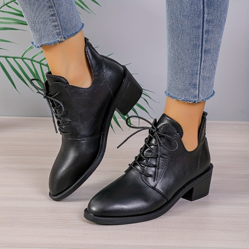Rosemarie - Classic Lace Up Ankle Boots