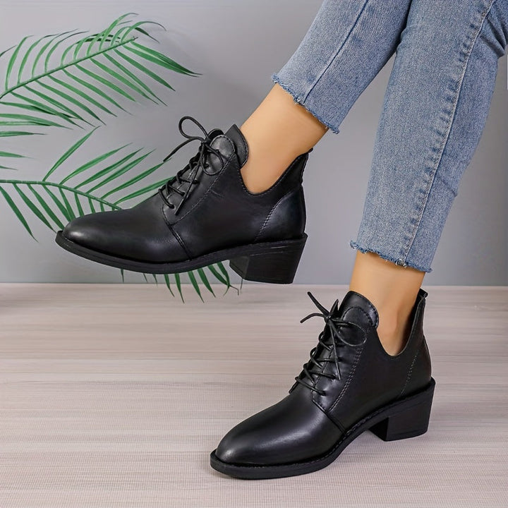 Rosemarie - Classic Lace Up Ankle Boots