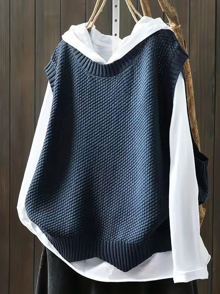 Ramona -  Round Neck Knitted Sweater