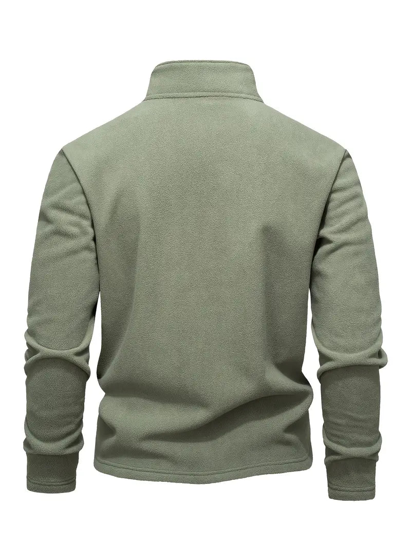Lamar - Long Sleeve Sweatshirt With Half Zipper