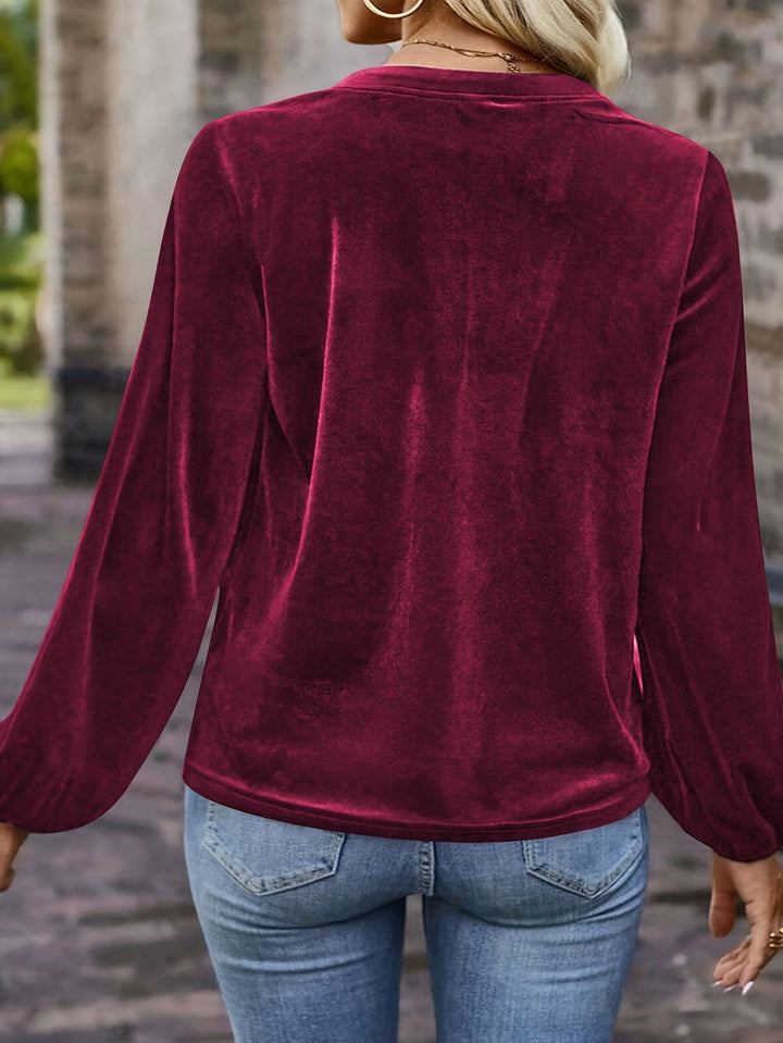 Samiana - Elegant Lantern Long Sleeved Shirt