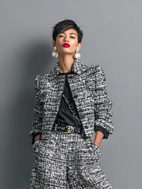 Elenea - Stylish Long Sleeved Jacket And Casual Pant