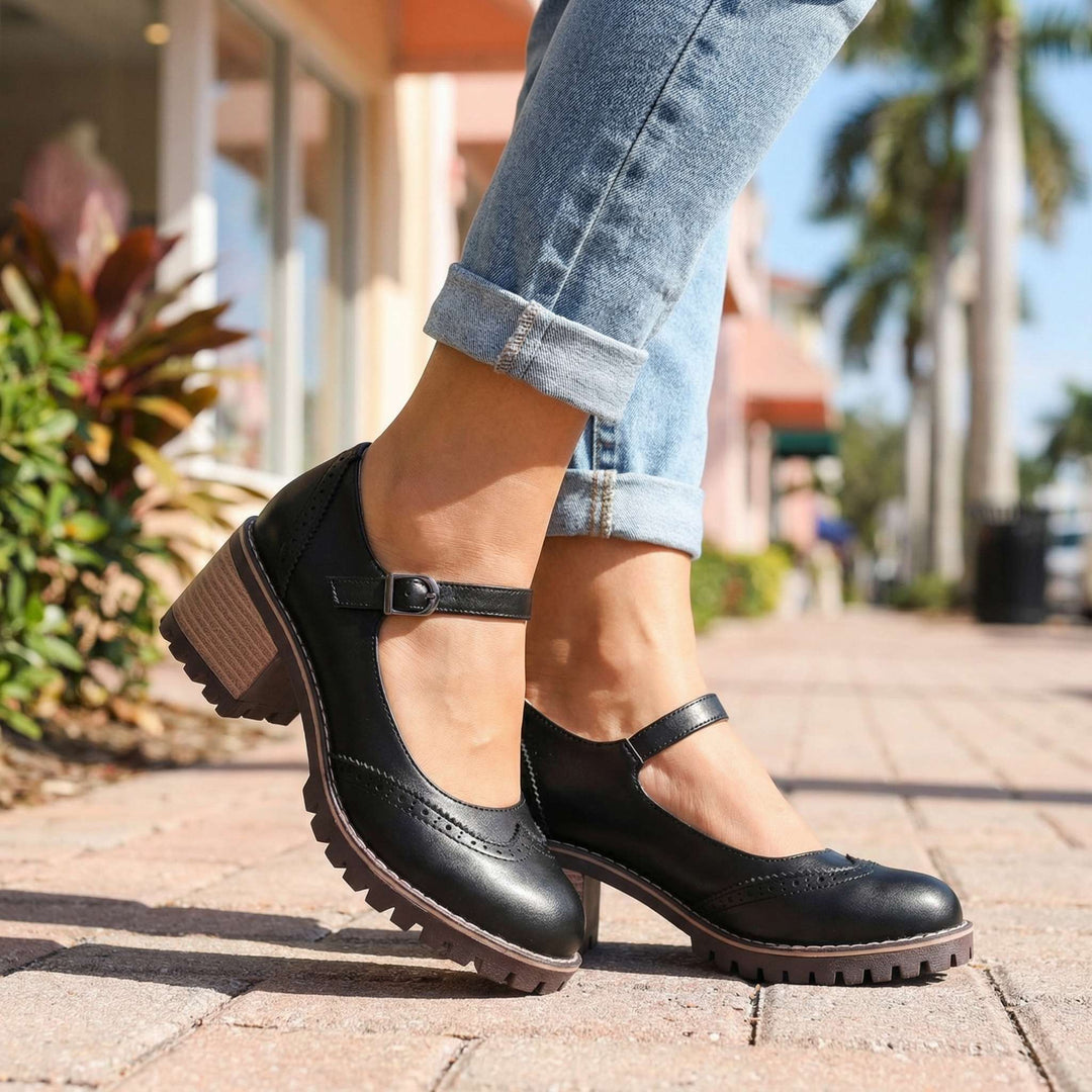 Bahar - T-Strap Mary Jane Heels