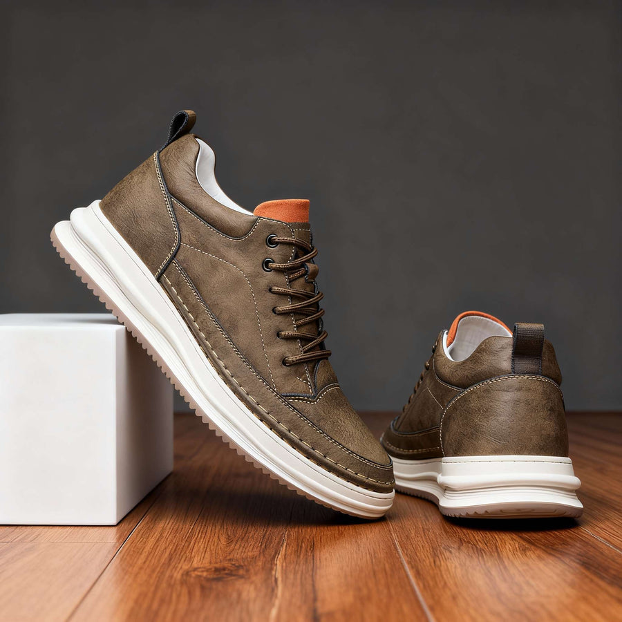 Harold - Leather Lace-Up Sneaker