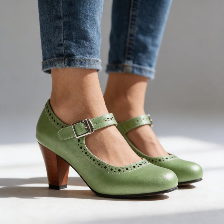 Oriana - Chic Buckle Strap Pumps