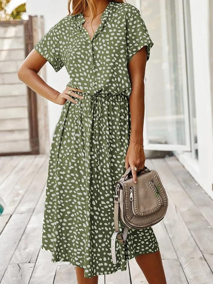 Carine - V Neck Dress