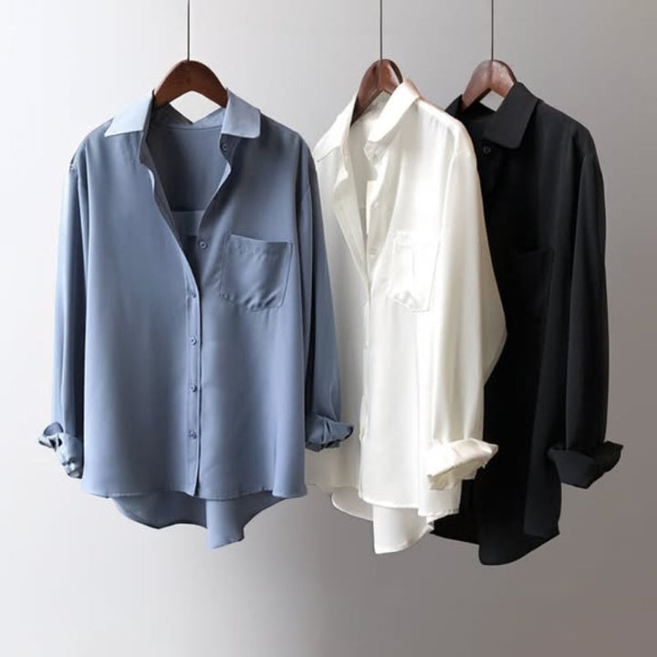 Nathan - Front Pocket Long Sleeve Shirt