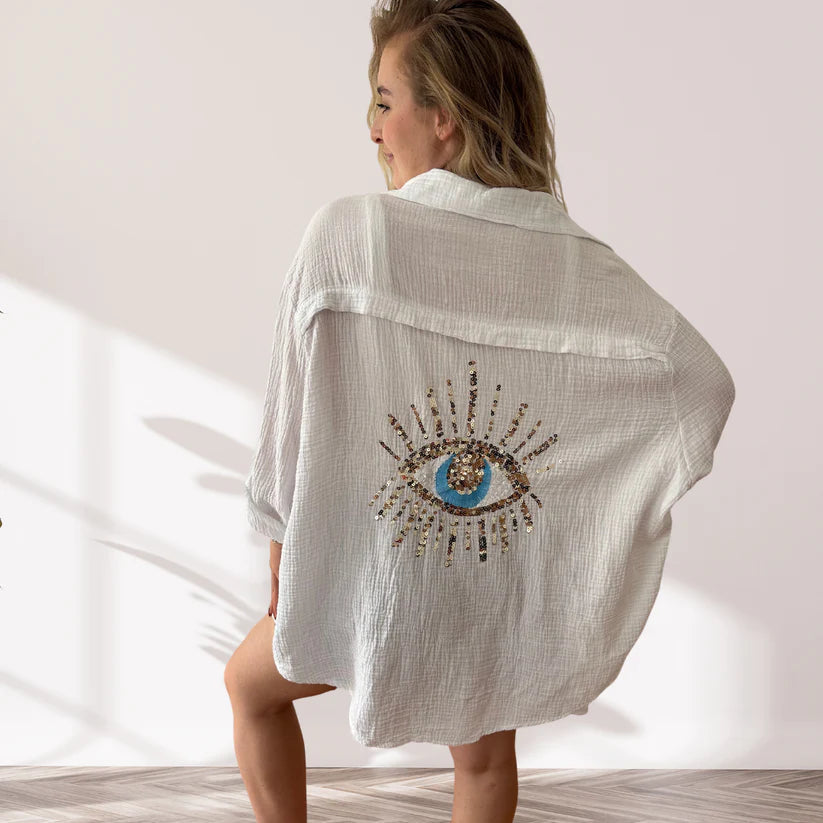 Eliza - Horus Oversized Cotton Shirt
