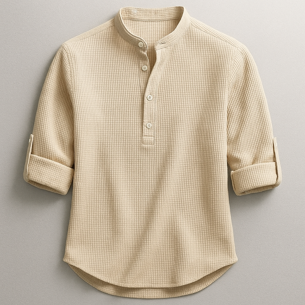 Shon - Long Sleeve Shirt With Button Down Collar