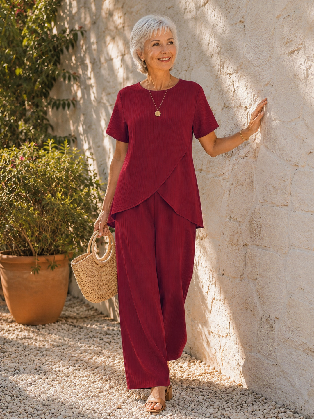 Amyrah - Elegant And Comfortable Two Piece Set