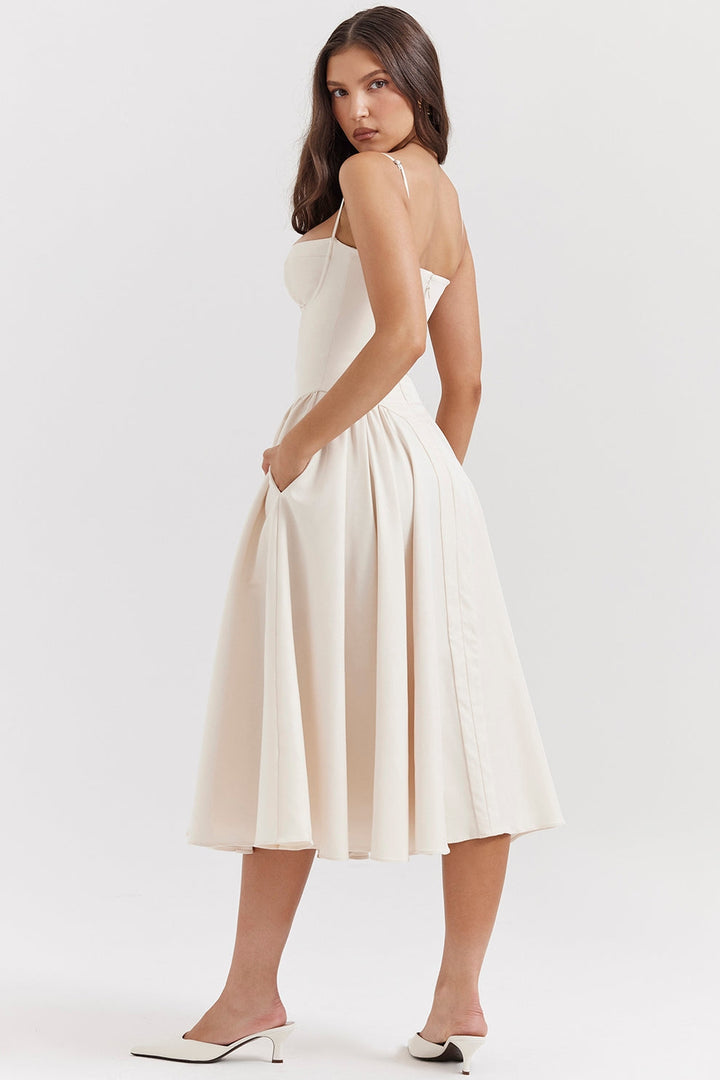 Maissa - Elegant Sleevelss Midi Dress